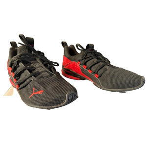 Puma Axelion Black Red Running shoes Womens 6C EU38 195489-01 Athletic shoes